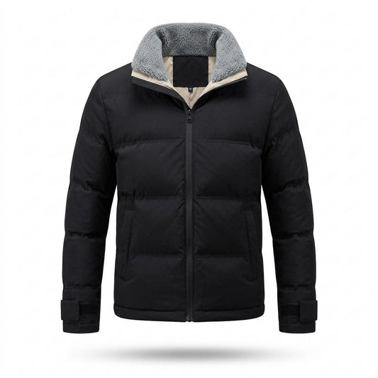 Allsaints Leather - Altir | Padded Sherpa-Collar Jacket Men