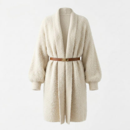 Allsaints Leather - Vemel | Fluffy Belted Knit Cardigan Women