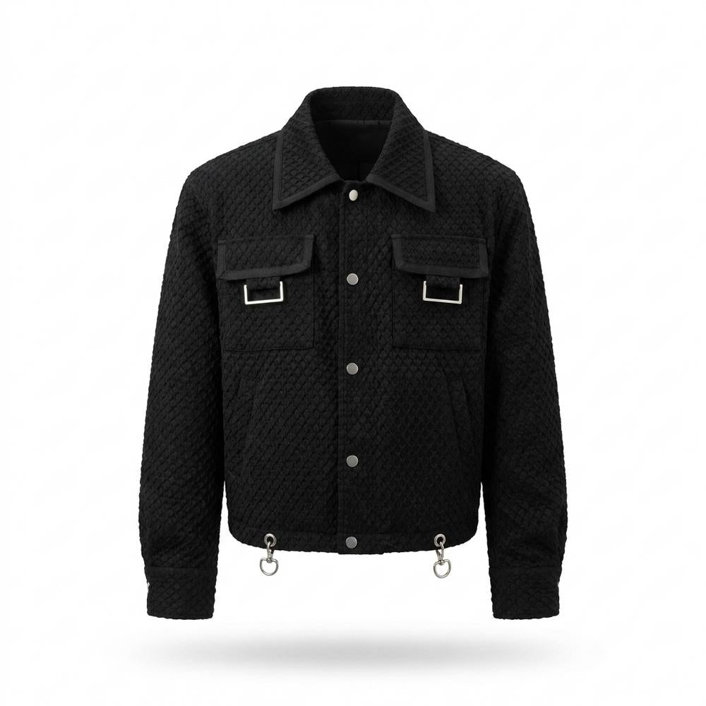 Allsaints Leather - Yizek | Quilted Cropped Jacket Unisex