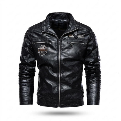 Allsaints Leather - Yotak | Quilted Fitted Leather Jacket Men