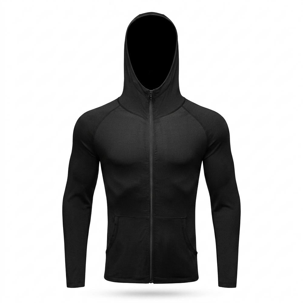 Allsaints Leather - Damud | Slim-Fit Zip-Up Hoodie Men