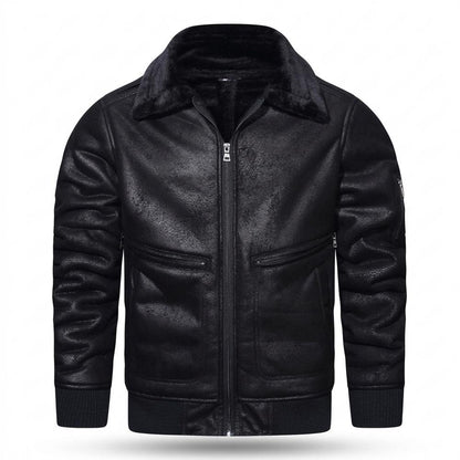 Allsaints Leather - Mimel | Lined Textured Leather Jacket Men