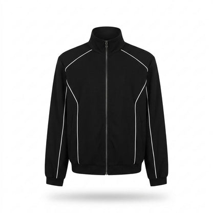Allsaints Leather - Lylar | Zip-Up Piped Jacket Unisex