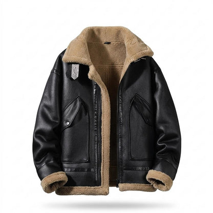 Allsaints Leather - Nivin | Fleece-Lined Zip-Up Jacket Men