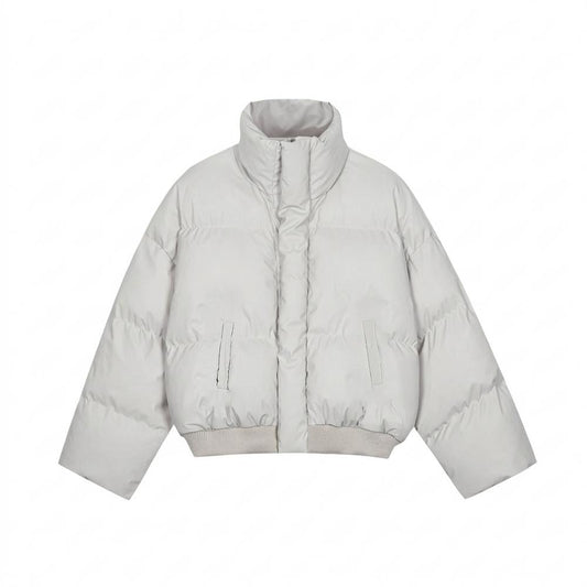 Allsaints Leather - Zelen | Quilted Cropped Jacket Unisex