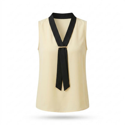 Allsaints Leather - Cakar | Sleeveless Tie-Neck Blouse Women