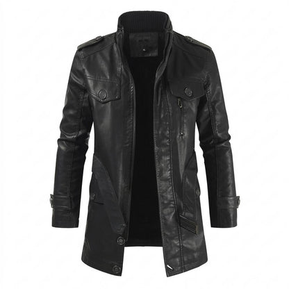 Allsaints Leather - Kevun | Lined Fitted Coat Men