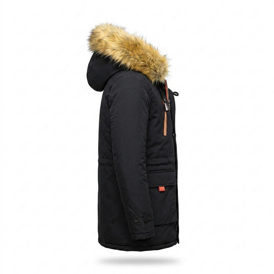 Allsaints Leather - Canav | Padded Hooded Coat Men