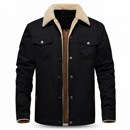 Allsaints Leather - Zeser | Sherpa-Lined Trucker-Style Jacket Men