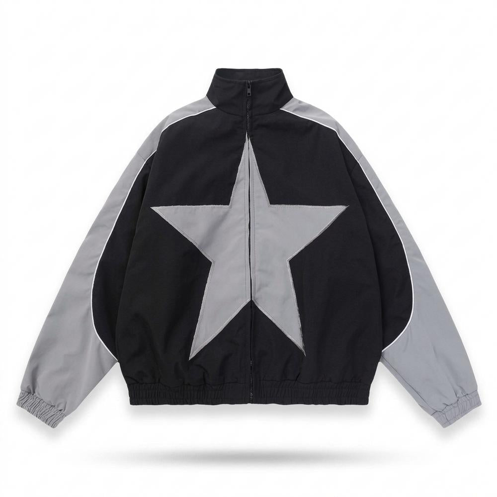 Allsaints Leather - Malar | Colorblock Zip-Up Jacket Unisex