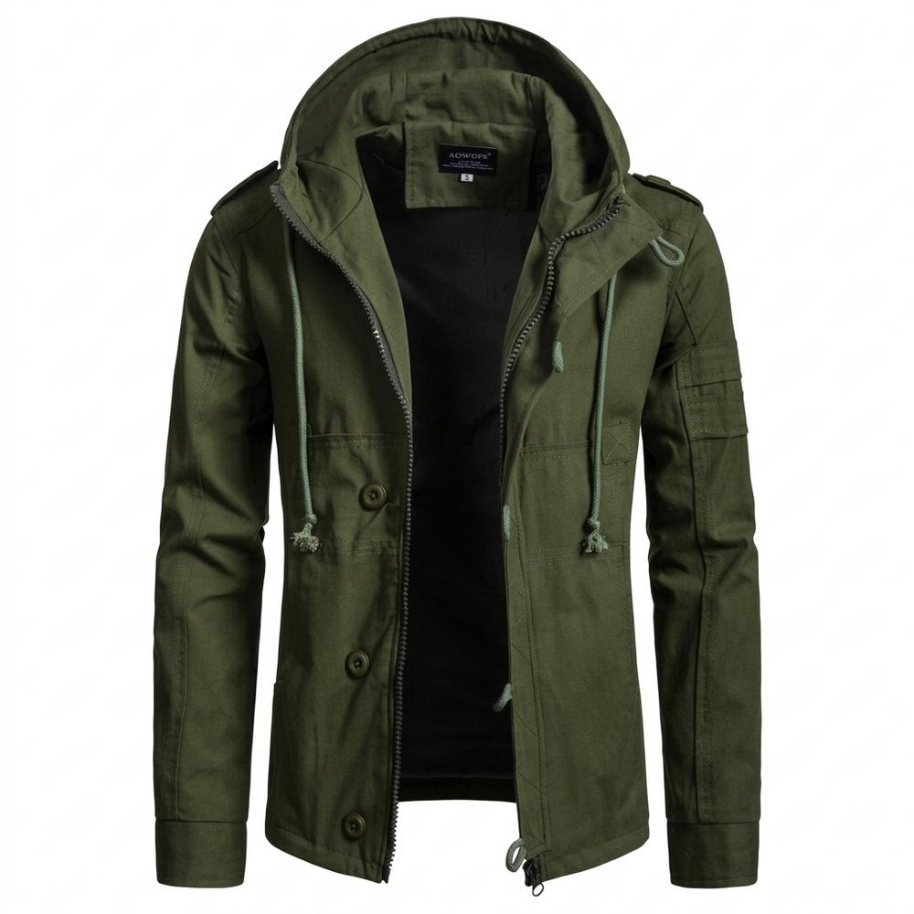 Allsaints Leather - Leken | Hooded Lined Jacket Men