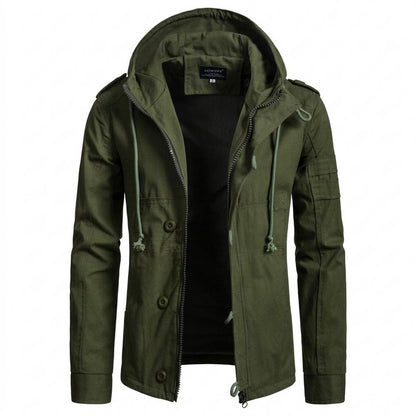 Allsaints Leather - Leken | Hooded Lined Jacket Men