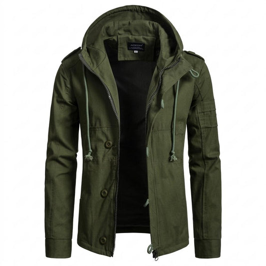 Allsaints Leather - Leken | Hooded Lined Jacket Men