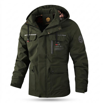 Allsaints Leather - Cosen | Hooded Multi-Pocket Jacket Men