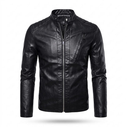 Allsaints Leather - Rivin | Quilted Slim-Fit Leather Jacket Men