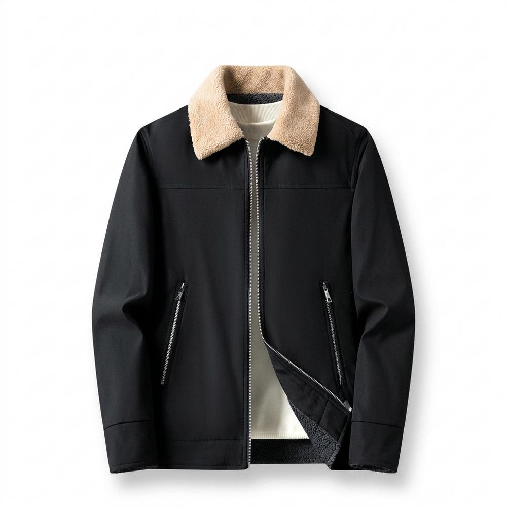 Allsaints Leather - Madar | Sherpa-Collar Lined Jacket Men