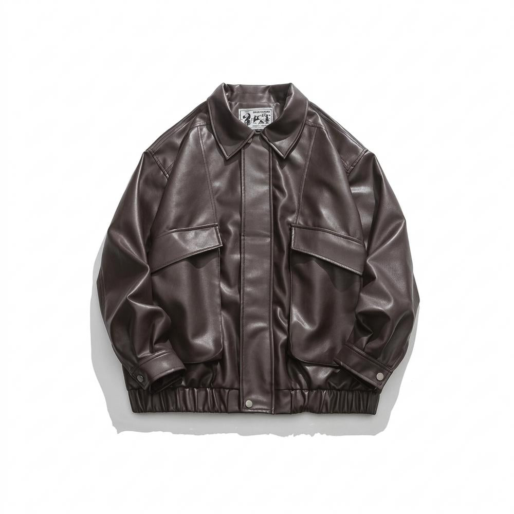 Allsaints Leather - Rital | Faux Leather Boxy Fit Jacket Unisex