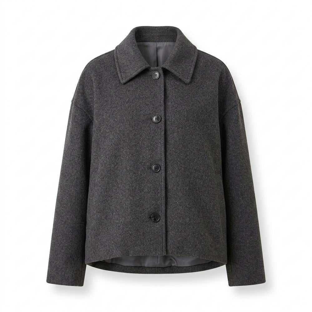 Allsaints Leather - Zevin | Single-Breasted Cropped Jacket Women