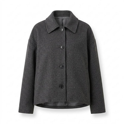 Allsaints Leather - Zevin | Single-Breasted Cropped Jacket Women