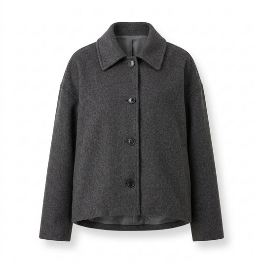 Allsaints Leather - Zevin | Single-Breasted Cropped Jacket Women