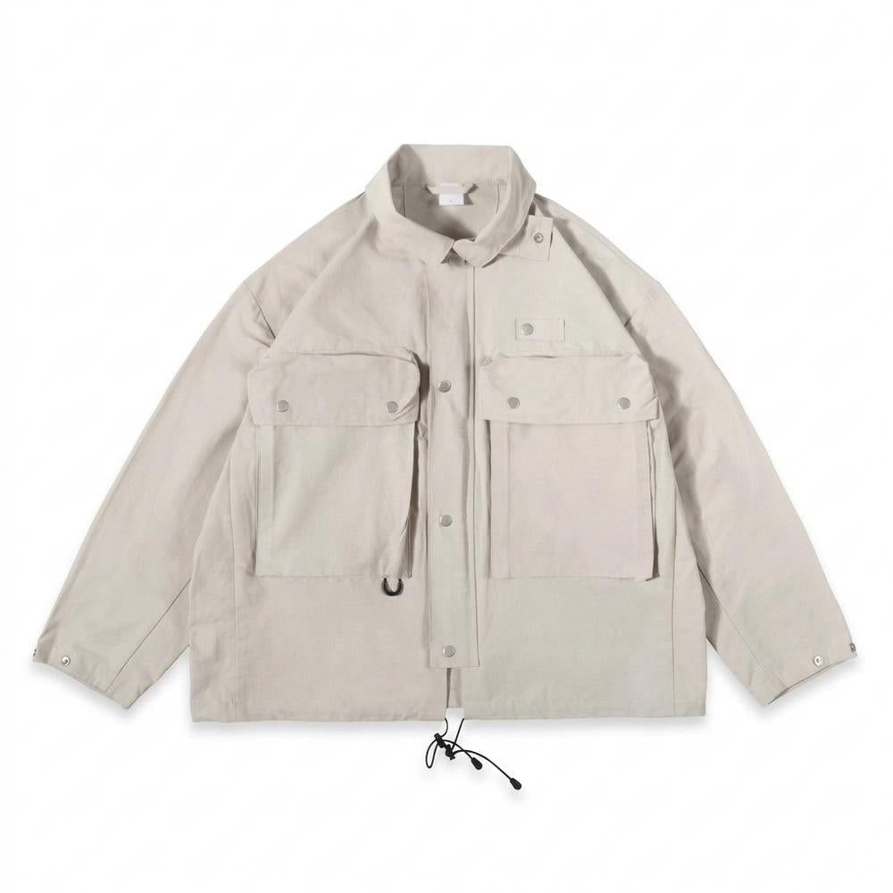 Allsaints Leather - Casen | Multi-Pocket Relaxed-Fit Jacket Unisex