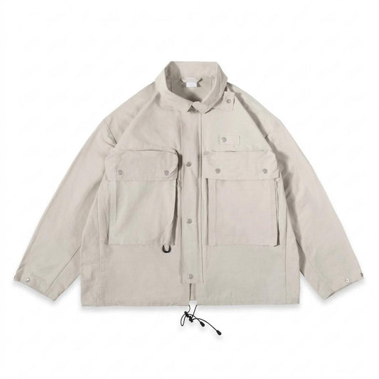 Allsaints Leather - Casen | Multi-Pocket Relaxed-Fit Jacket Unisex