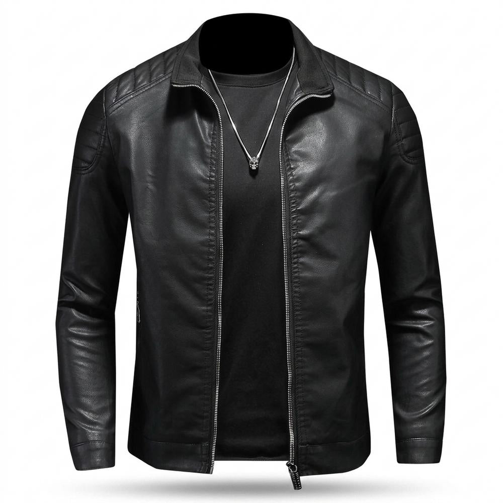 Allsaints Leather - Kasan | Quilted Fitted Leather Jacket Men