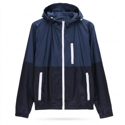 Allsaints Leather - Nelin | Color-Blocked Hooded Jacket Unisex