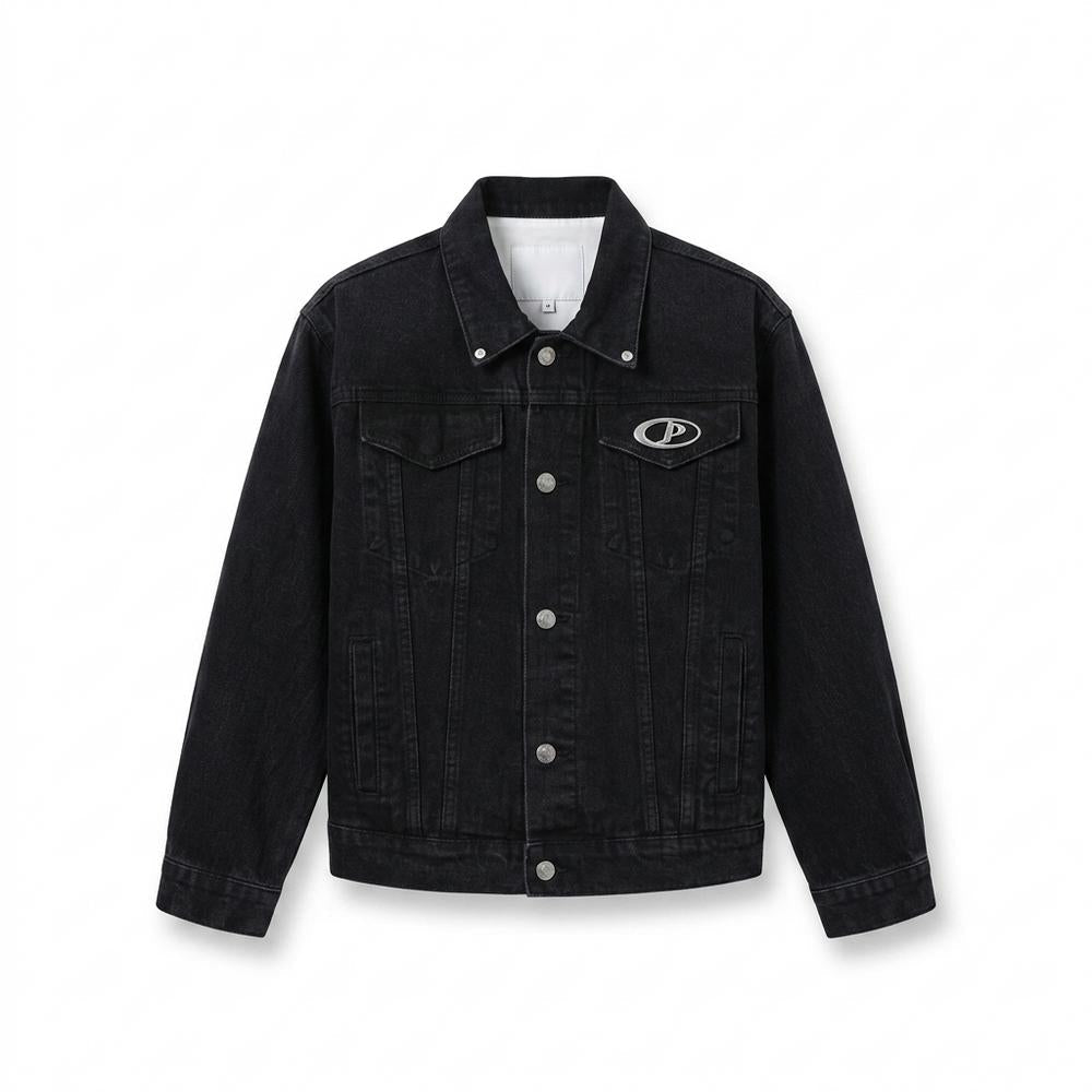 Allsaints Leather - Memen | Buttoned Relaxed-Fit Denim Jacket Unisex