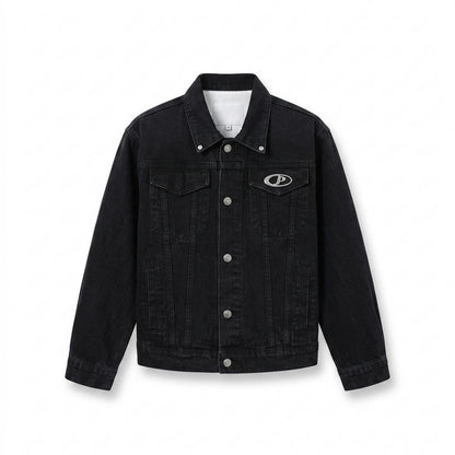Allsaints Leather - Memen | Buttoned Relaxed-Fit Denim Jacket Unisex