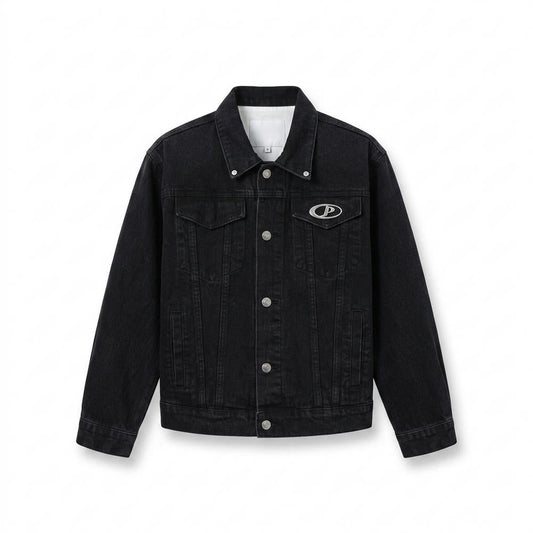 Allsaints Leather - Memen | Buttoned Relaxed-Fit Denim Jacket Unisex