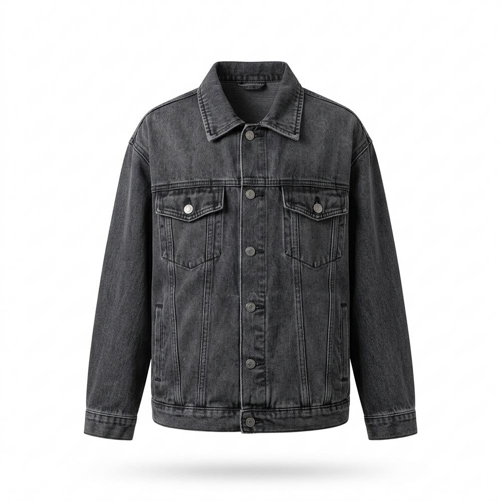Allsaints Leather - Kavel | Oversized Button-Front Denim Jacket Women