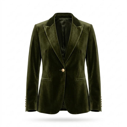 Allsaints Leather - Samon | Velvet Tailored Blazer Women