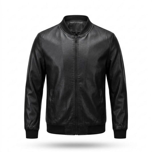 Allsaints Leather - Vutod | Zip-Up Slim Fit Leather Jacket Men