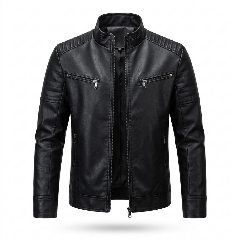 Allsaints Leather - Cikot | Quilted Tailored Leather Jacket Men