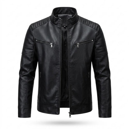 Allsaints Leather - Cikot | Quilted Tailored Leather Jacket Men