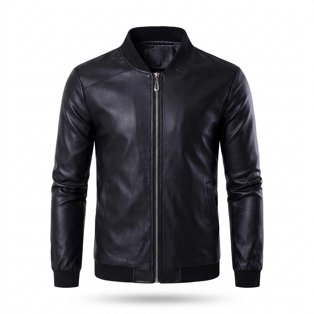 Allsaints Leather - Kuvok | Zip-Up Bomber-Style Leather Jacket Men