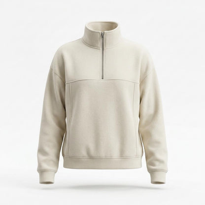 Allsaints Leather - Yotor | Quarter-Zip High-Neck Sweatshirt Unisex