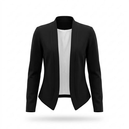 Allsaints Leather - Lykar | Open-Front Fitted Blazer Women