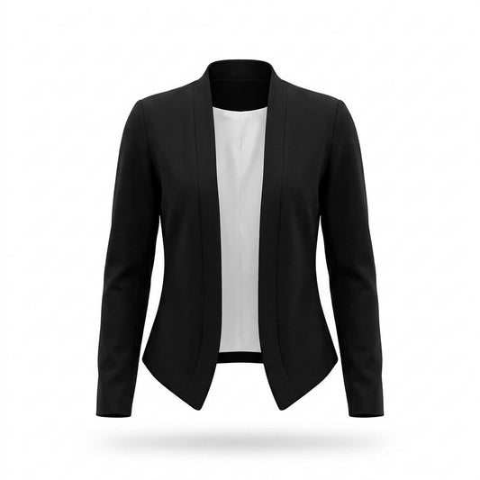 Allsaints Leather - Lykar | Open-Front Fitted Blazer Women