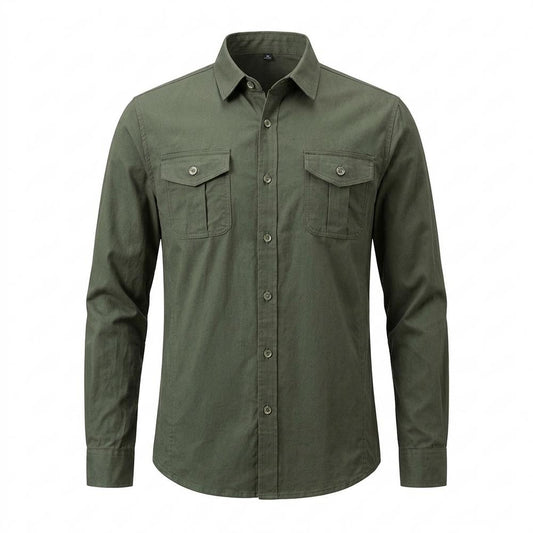 Allsaints Leather - Vilal | Button-Down Utility Shirt Men