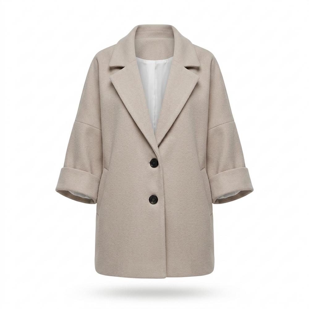 Allsaints Leather - Tazan | Oversized Button-Front Coat Women