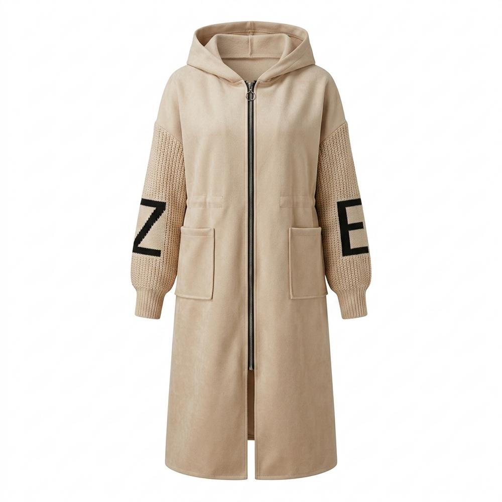 Allsaints Leather - Kanor | Hooded Knit-Sleeve Coat Women