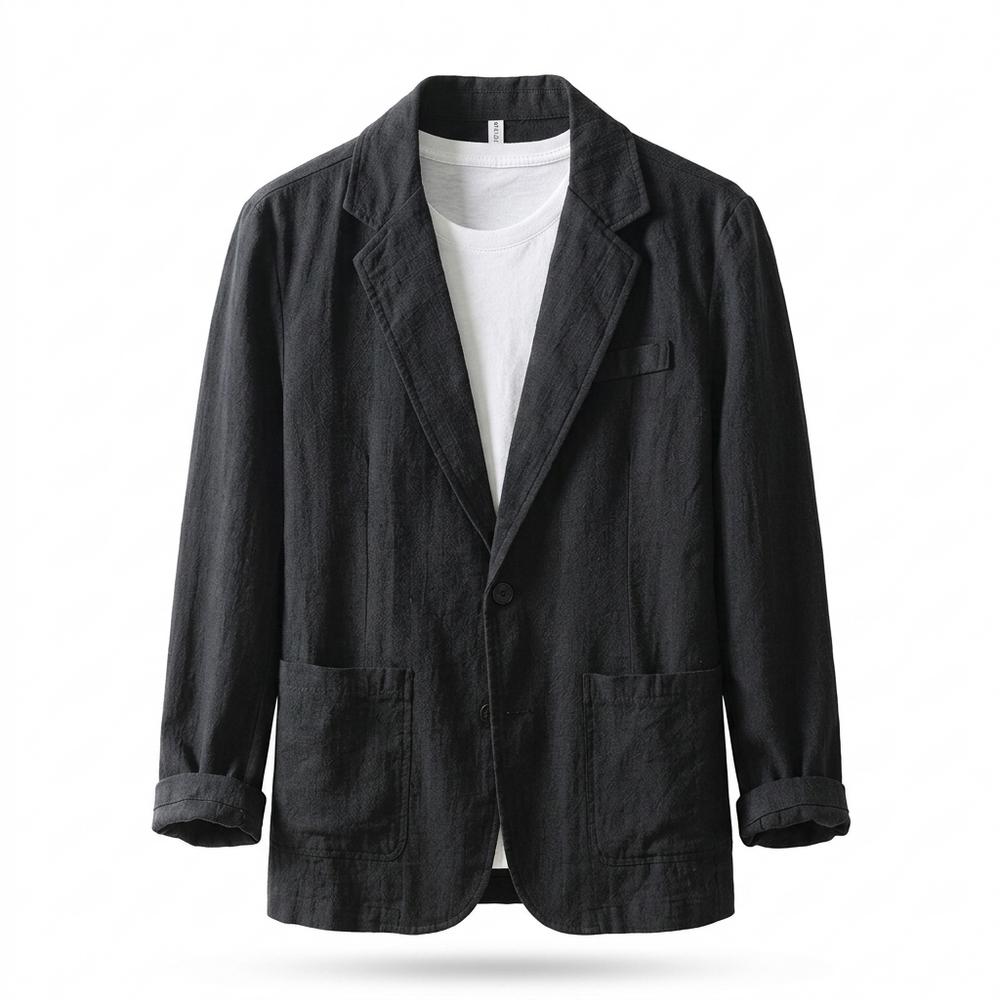Allsaints Leather - Keser | Textured Single-Breasted Blazer Men