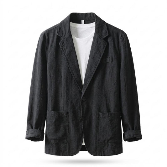 Allsaints Leather - Keser | Textured Single-Breasted Blazer Men