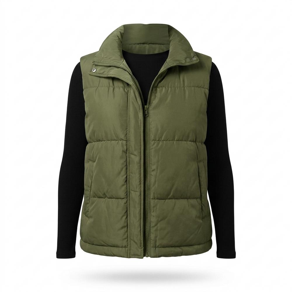 Allsaints Leather - Casol | Quilted Zip-Up Vest Women