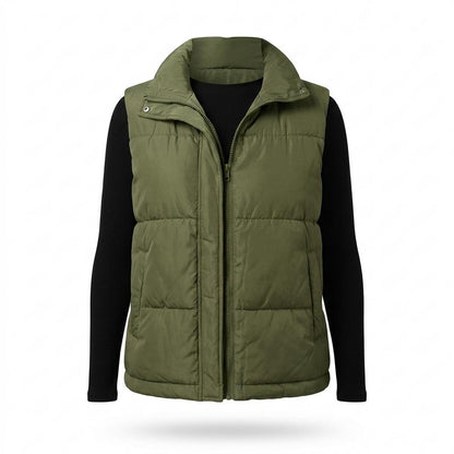 Allsaints Leather - Casol | Quilted Zip-Up Vest Women