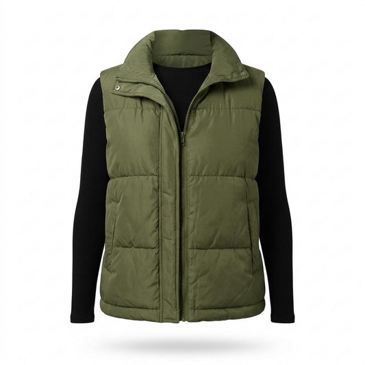 Allsaints Leather - Casol | Quilted Zip-Up Vest Women