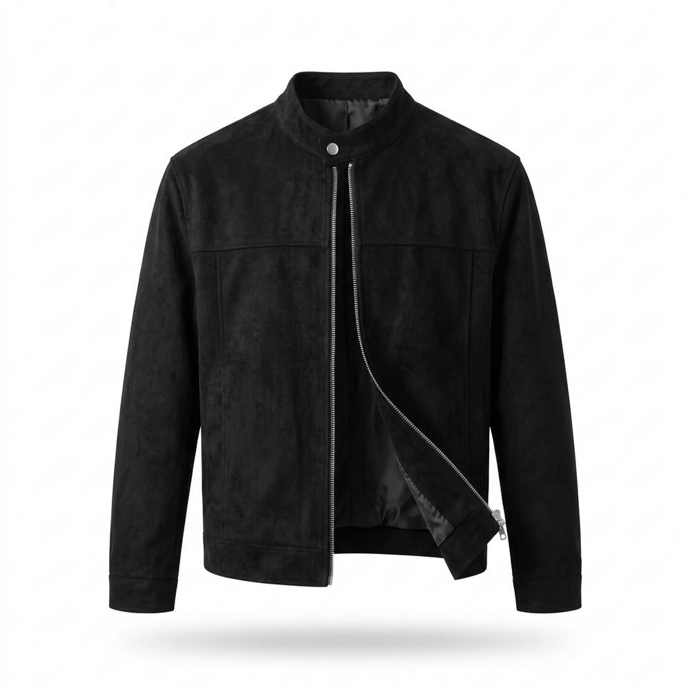 Allsaints Leather - Simen | Suede Zip-Up Jacket Men