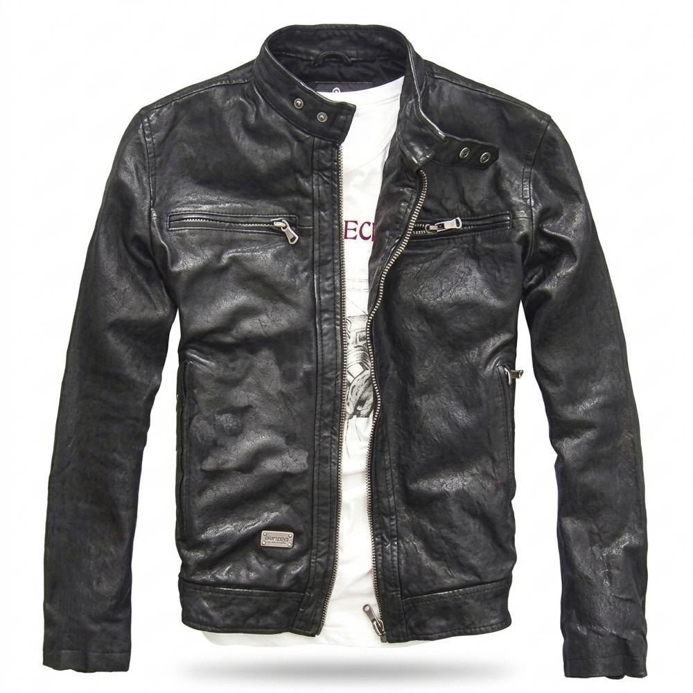 Allsaints Leather - Kemel | Textured Slim-Fit Leather Jacket Men